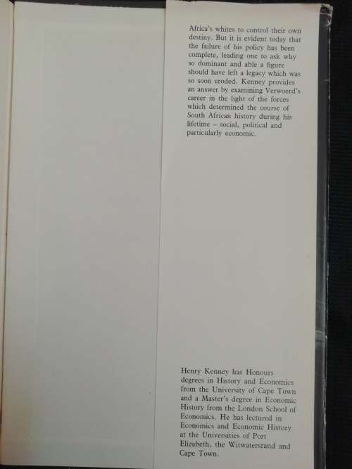 ARCHITECT OF APARTHEID: H. F. VERWOERD-AN APPRAISAL / HENRY KENNY