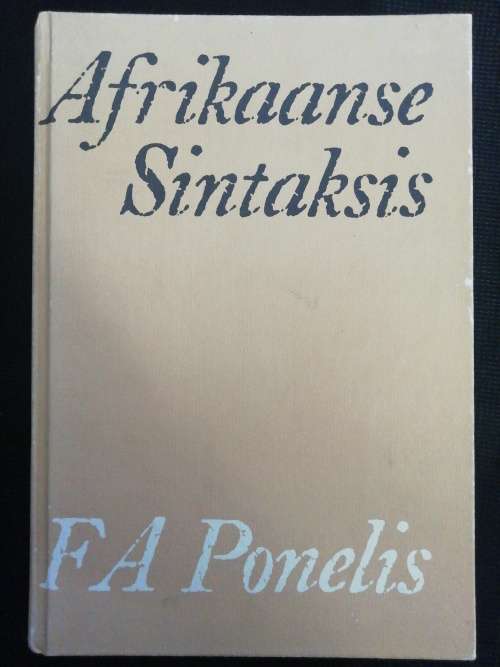 AFRIKAANSE SINTAKSIS / FA Ponelis