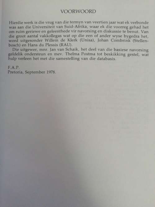 AFRIKAANSE SINTAKSIS / FA Ponelis