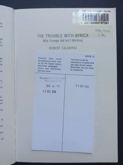 THE TROUBLE WITH AFRICA / Robert Calderisi