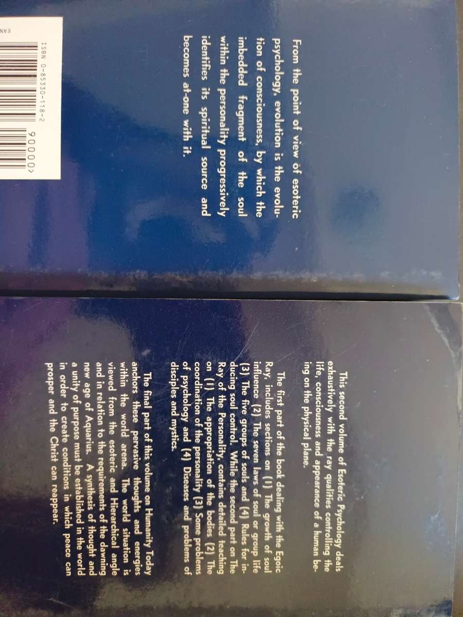 ALICE A. BAILEY  x 5 Books: Esoteric Healing, Esoteric I & II, From Intellect Intuition.....