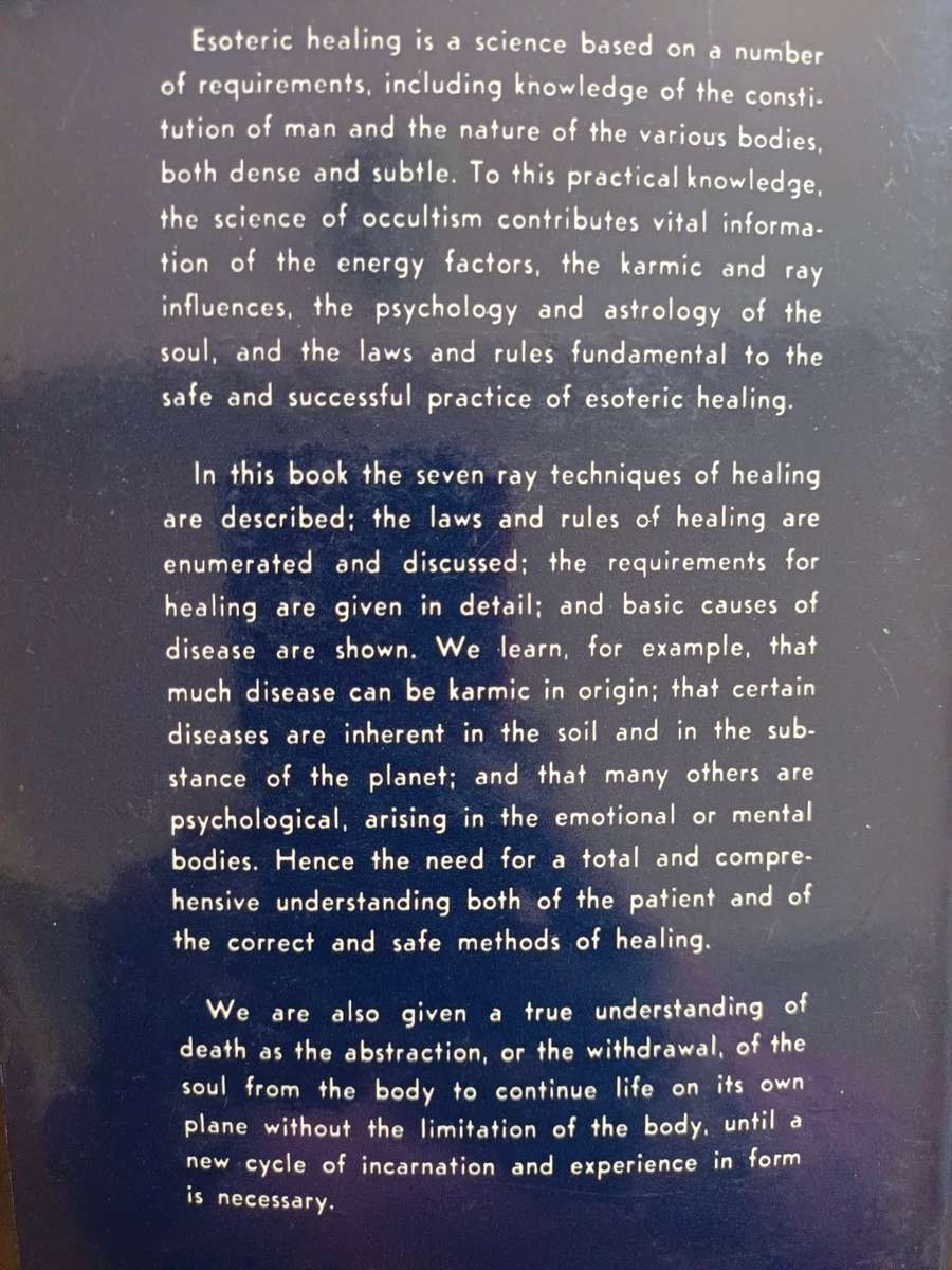 ALICE A. BAILEY  x 5 Books: Esoteric Healing, Esoteric I & II, From Intellect Intuition.....