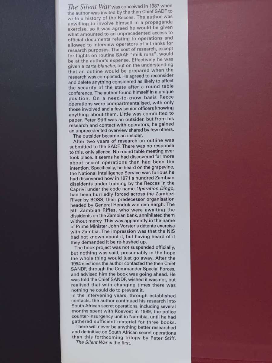 The Silent War: South African Recce Operations 1969-1994 / Peter Stiff