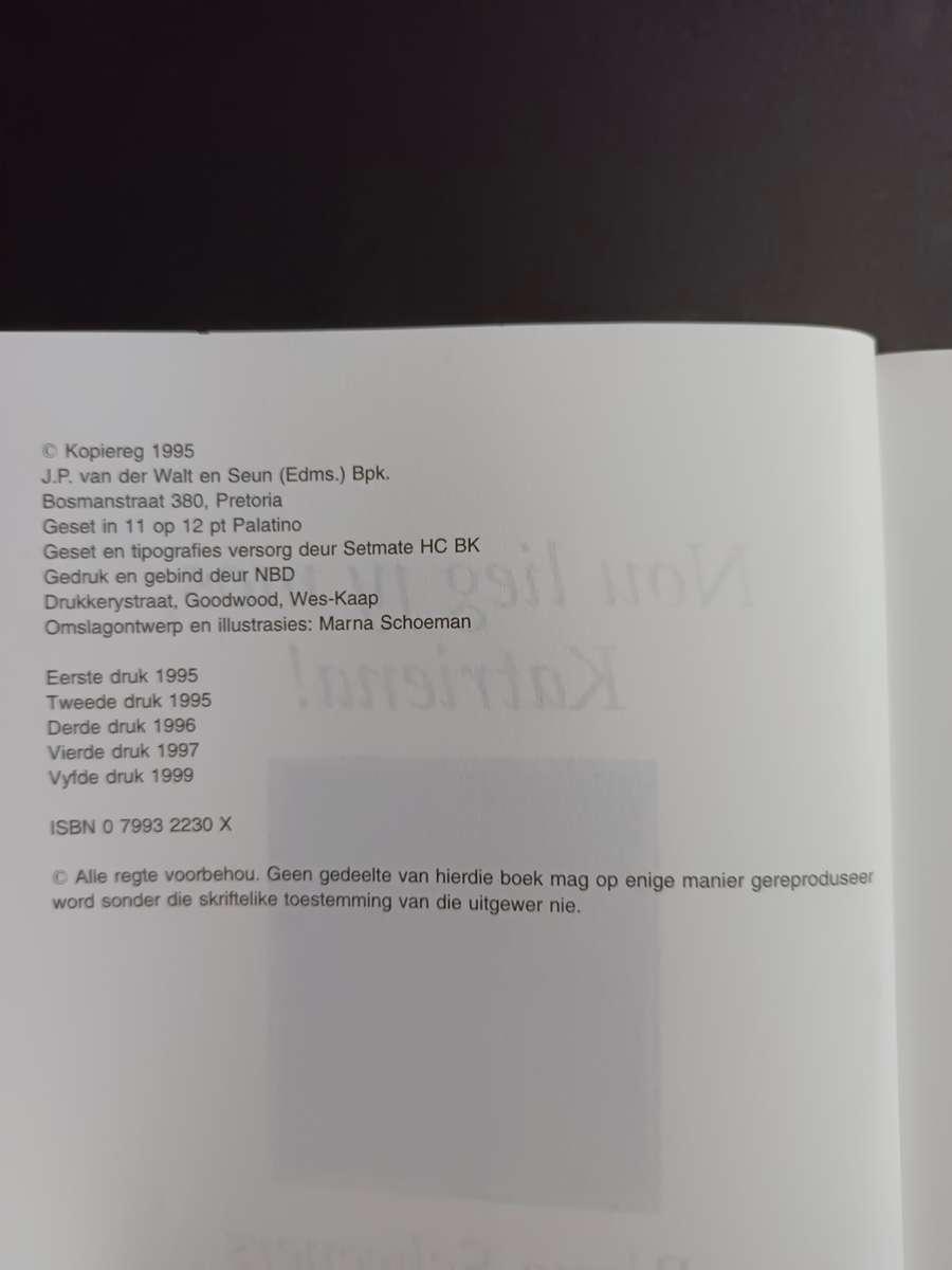 Nou lieg jy mos, Katriena! / Riana Scheepers