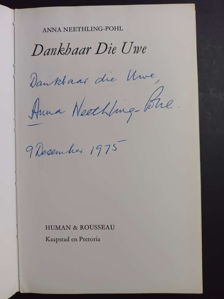 DANKBAAR DIE UWE / ANNA NEETLING-POHL