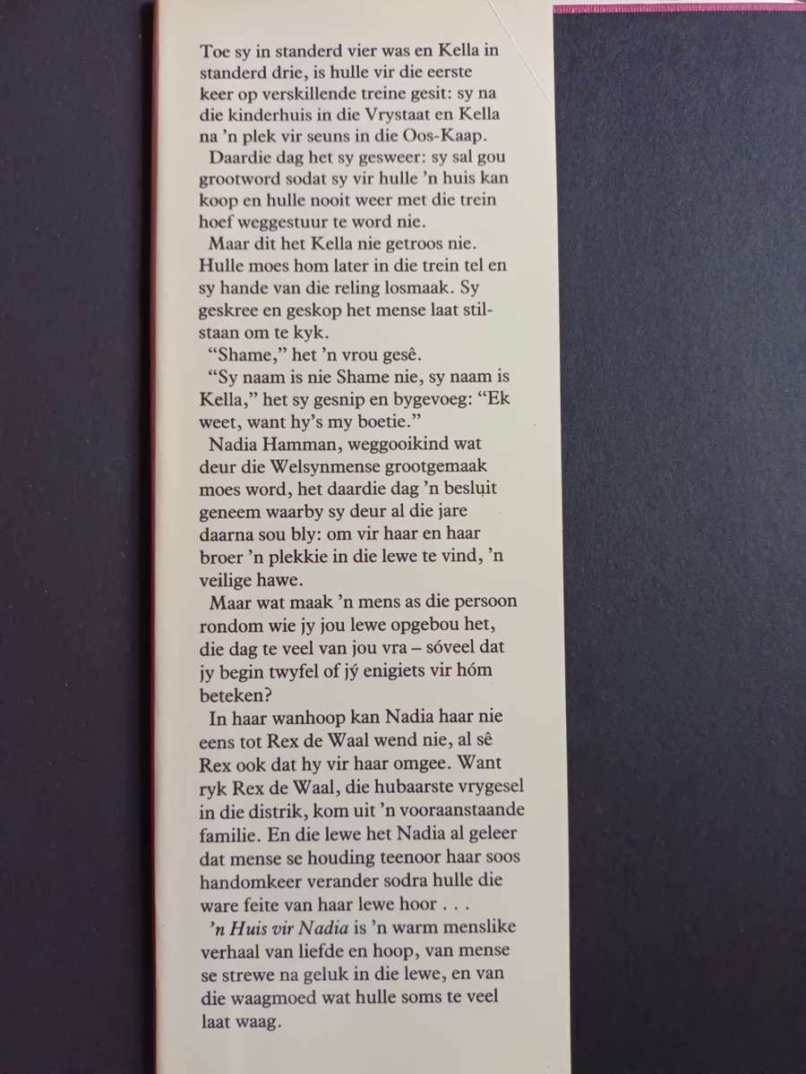 `n Huis vir Nadia / Dalene Matthee (eerste uitgawe)