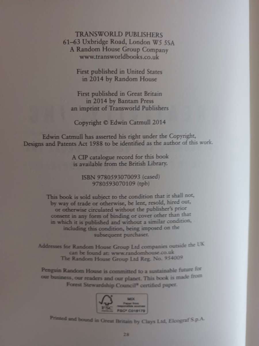 Creativity, Inc. : Overcoming the Unseen Forces That Stand in the Way of True  / Ed Catmull