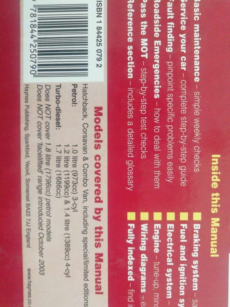 Vauxhall/Opel  / Haynes Service and Repair Manual