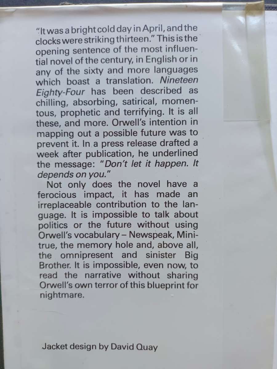 Nineteen Eighty - Four / George Orwell