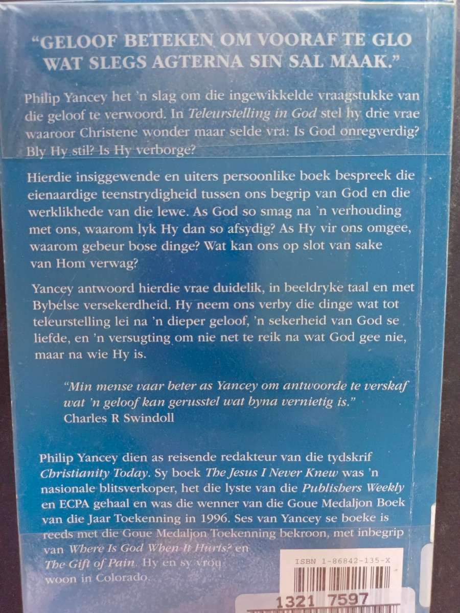 Teleurstelling in God / Philip Yancey