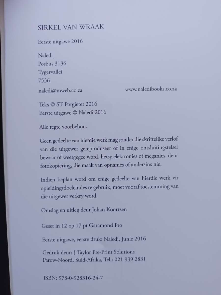 SIRKEL VAN WRAAK / ST POTGIETER