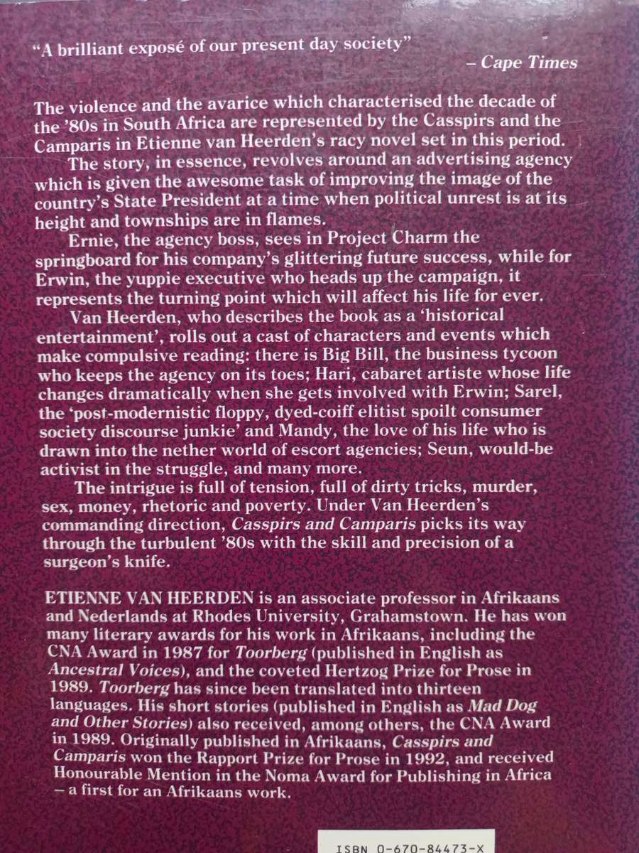 CASSPIRS AND CAMPARIS / Etienne van Heerden