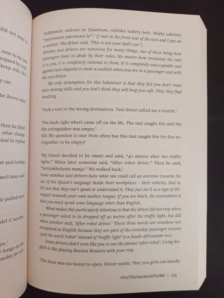 It`s The Answers For Me / Khaya Dlanga