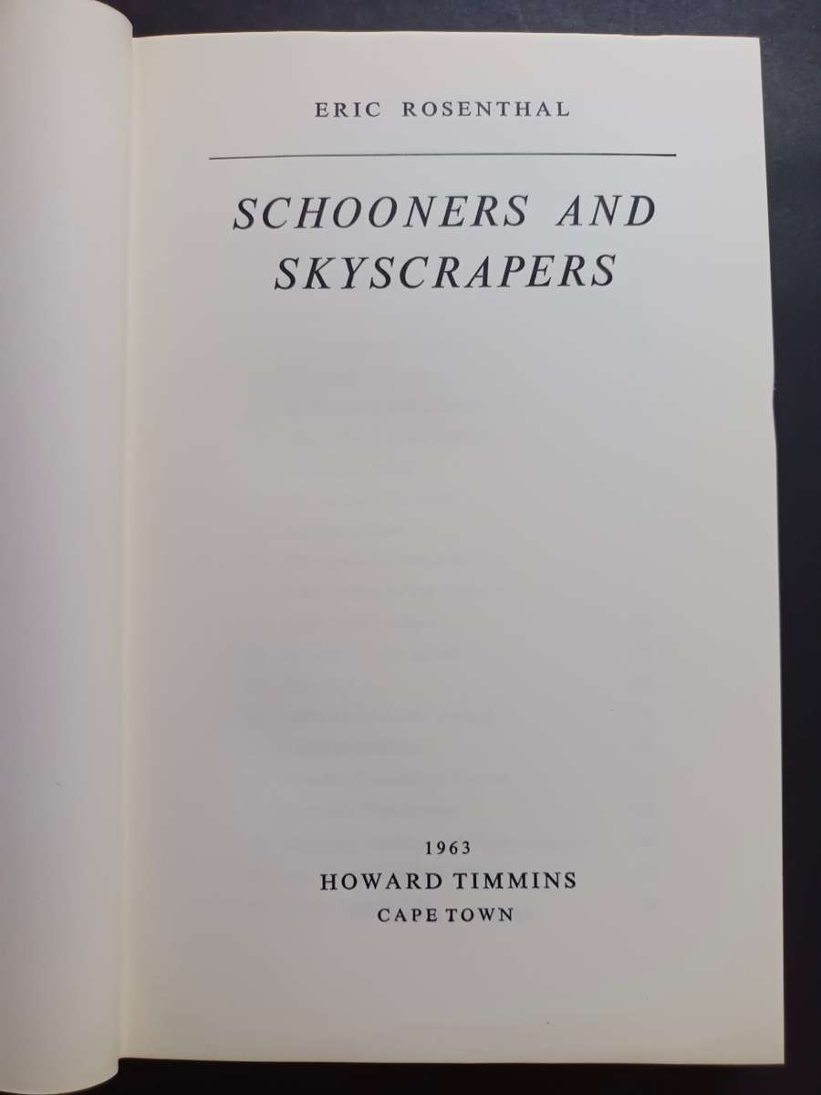 SCHOONERS AND SKYSCRAPERS / Eric Rosenthal