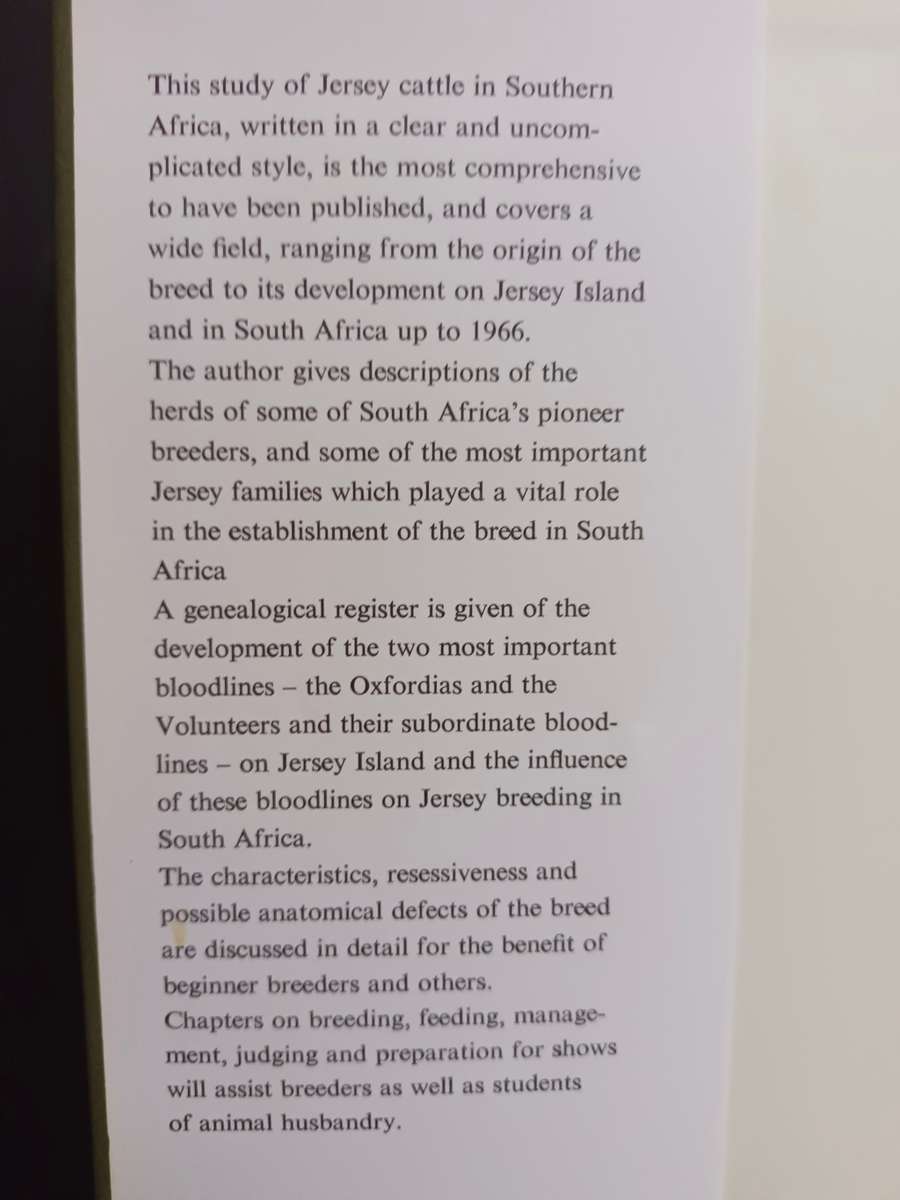 Jerseys in Southern Africa / Nel, G. D.