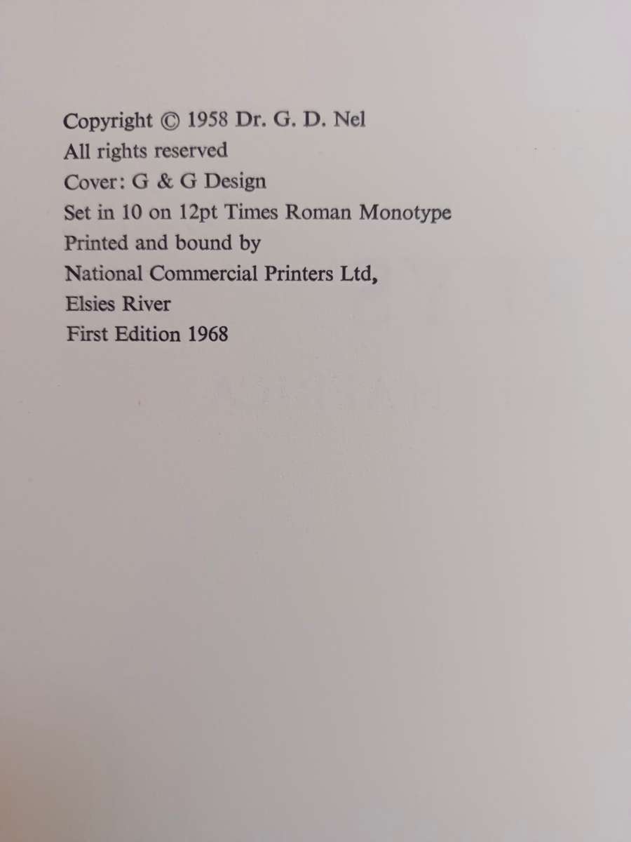 Jerseys in Southern Africa / Nel, G. D.