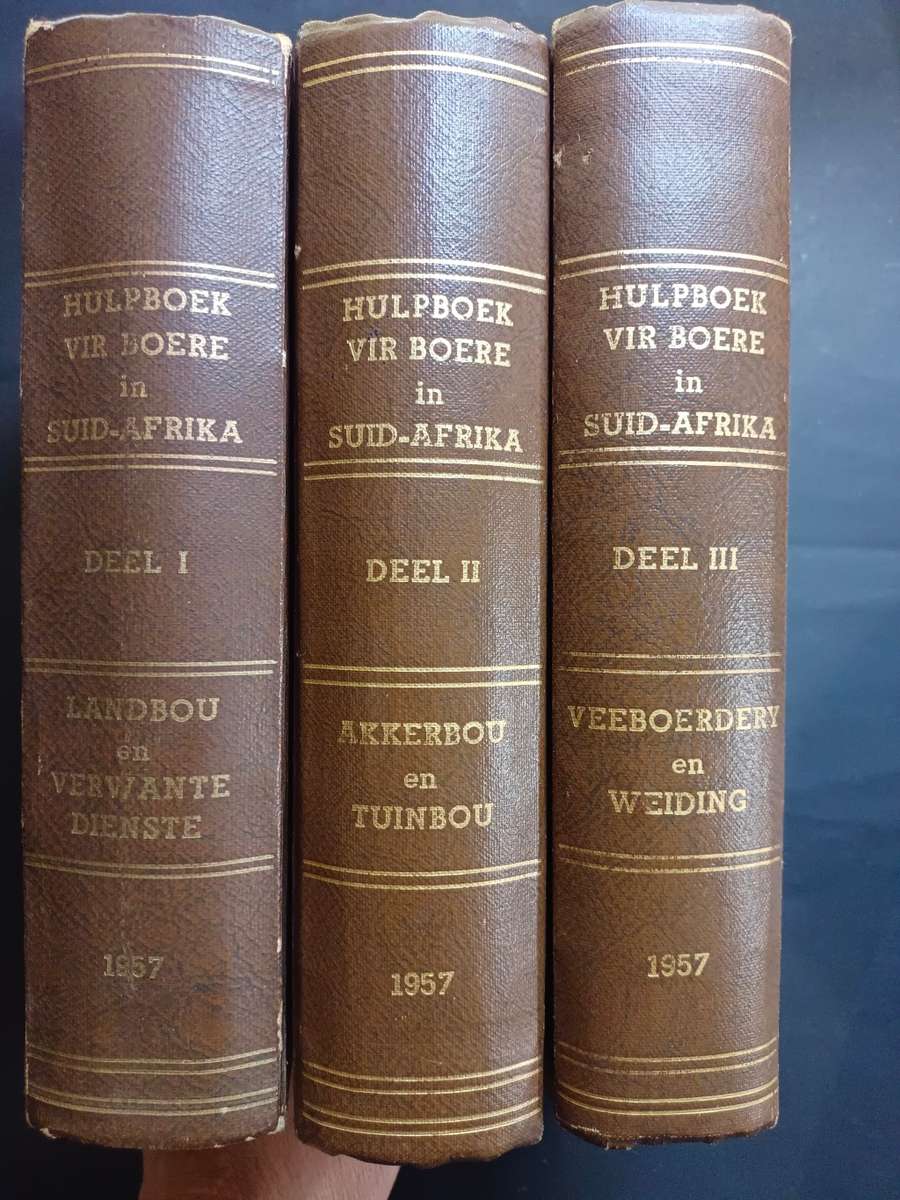 Hulpboek vir Boere in Suid-Afrika Deel I tot III  Published by Staatsdrukker, Pretoria, 1957