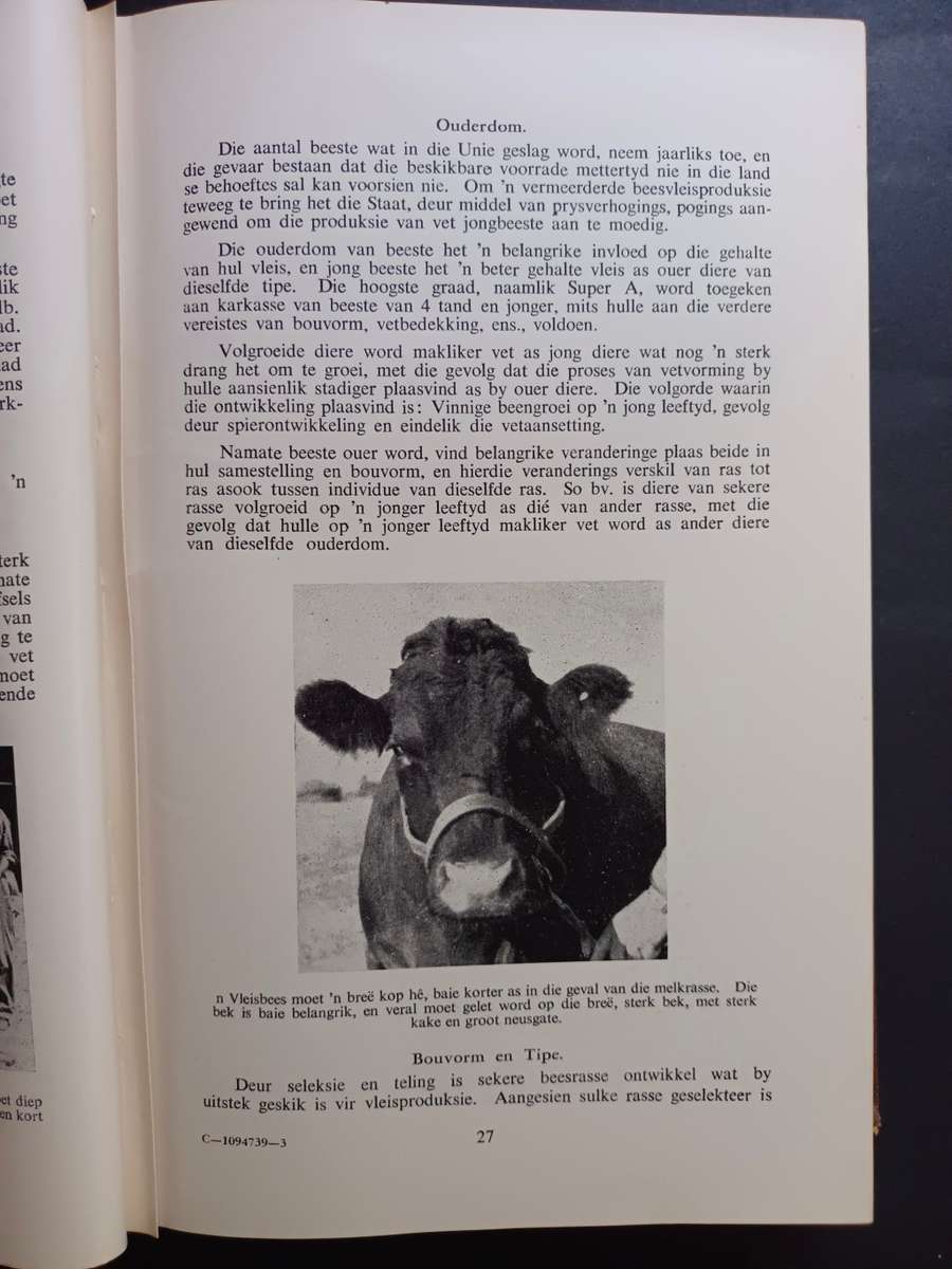 Hulpboek vir Boere in Suid-Afrika Deel I tot III  Published by Staatsdrukker, Pretoria, 1957