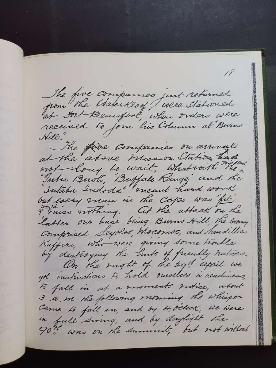 DIARY COL. JOHN SCOTT 1844 TO 1890 : FIRST COLONEL CAPE TOWN HIGHLANDERS