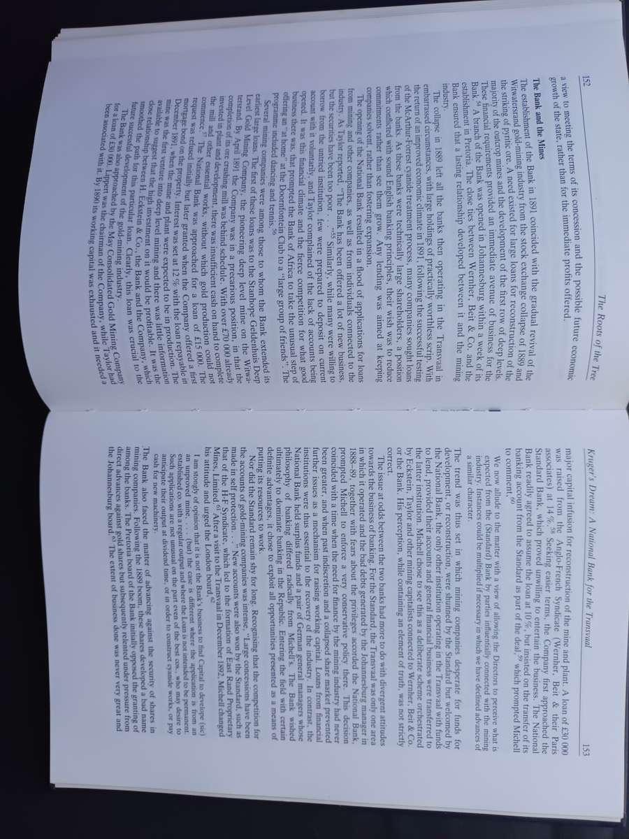 THE ROOTS OF THE TREE A STUDY IN EARLY SOUTH AFRICAN BANKING: FNB 1838-1926 BY A.C.M. WEBB