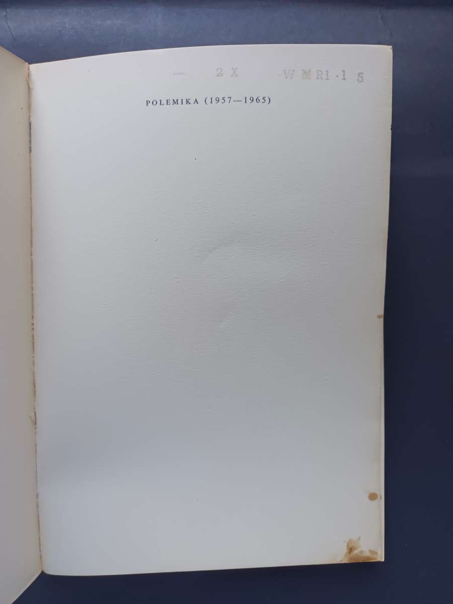 POLEMIKA / JAN RABIE (1966)