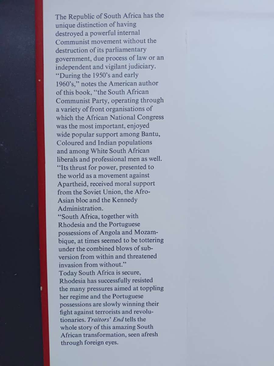 Traitor`s end / Nathaniel Weyl