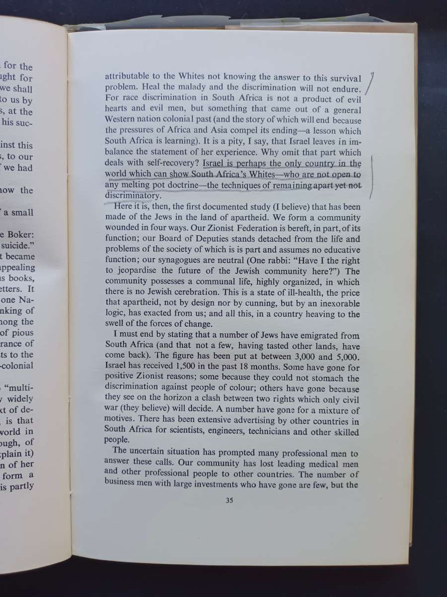 Apartheid and Survival: A Jewish view / Henry Katzew