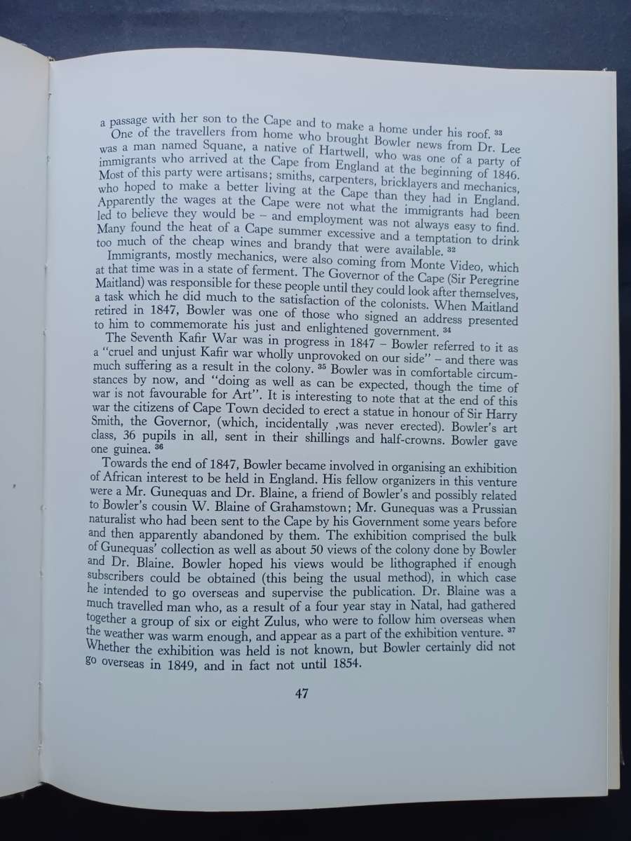 THOMAS BOWLER OF THE CAPE OF GOOD HOPE / Edna & Frank Bradlow