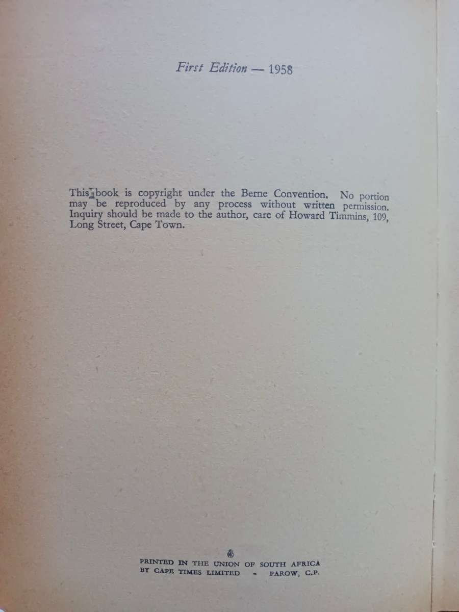 SOUTH AFRICAN BEACHCOMBER / Lawrence G. Green (1958)