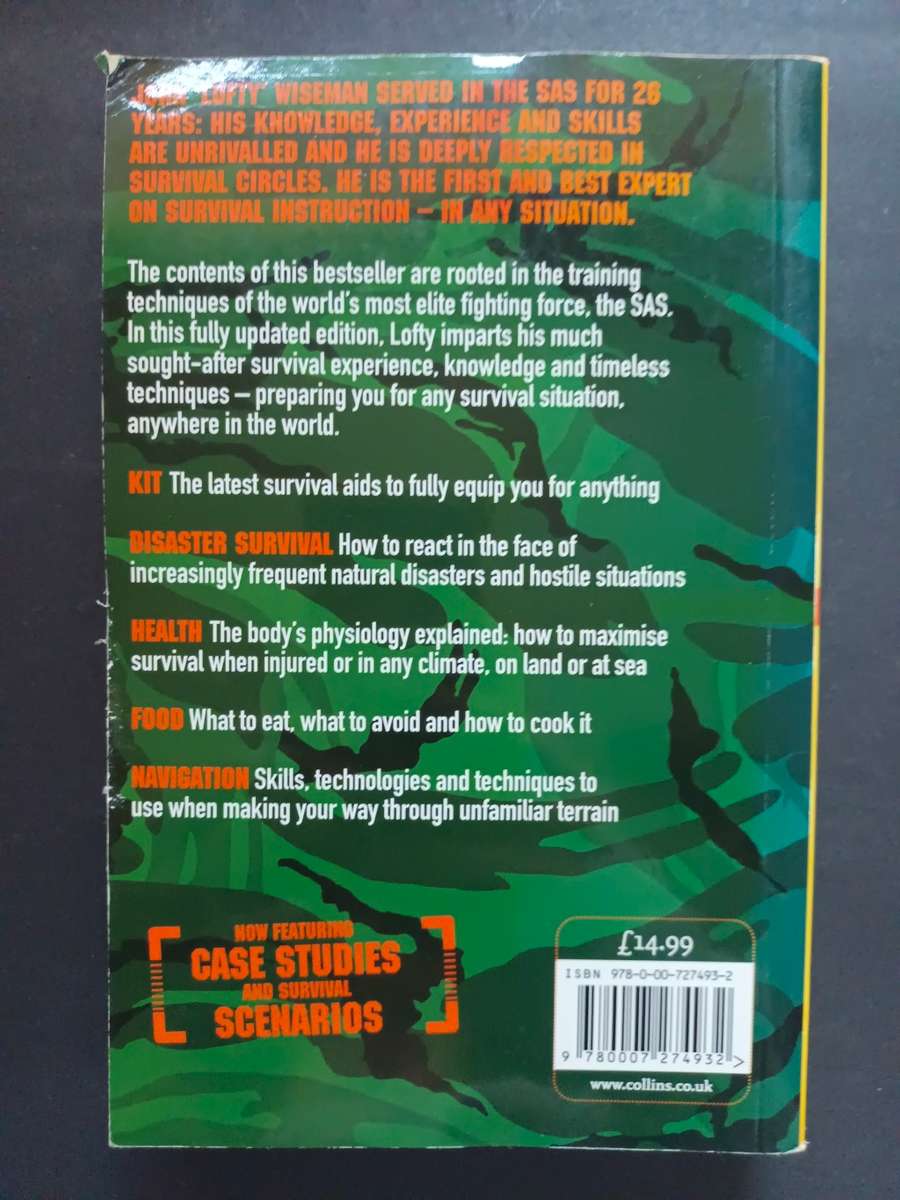 SAS SURVIVAL HANDBOOK: The Ultimate Guide to Surviving Anywhere / John Lofty Wiseman