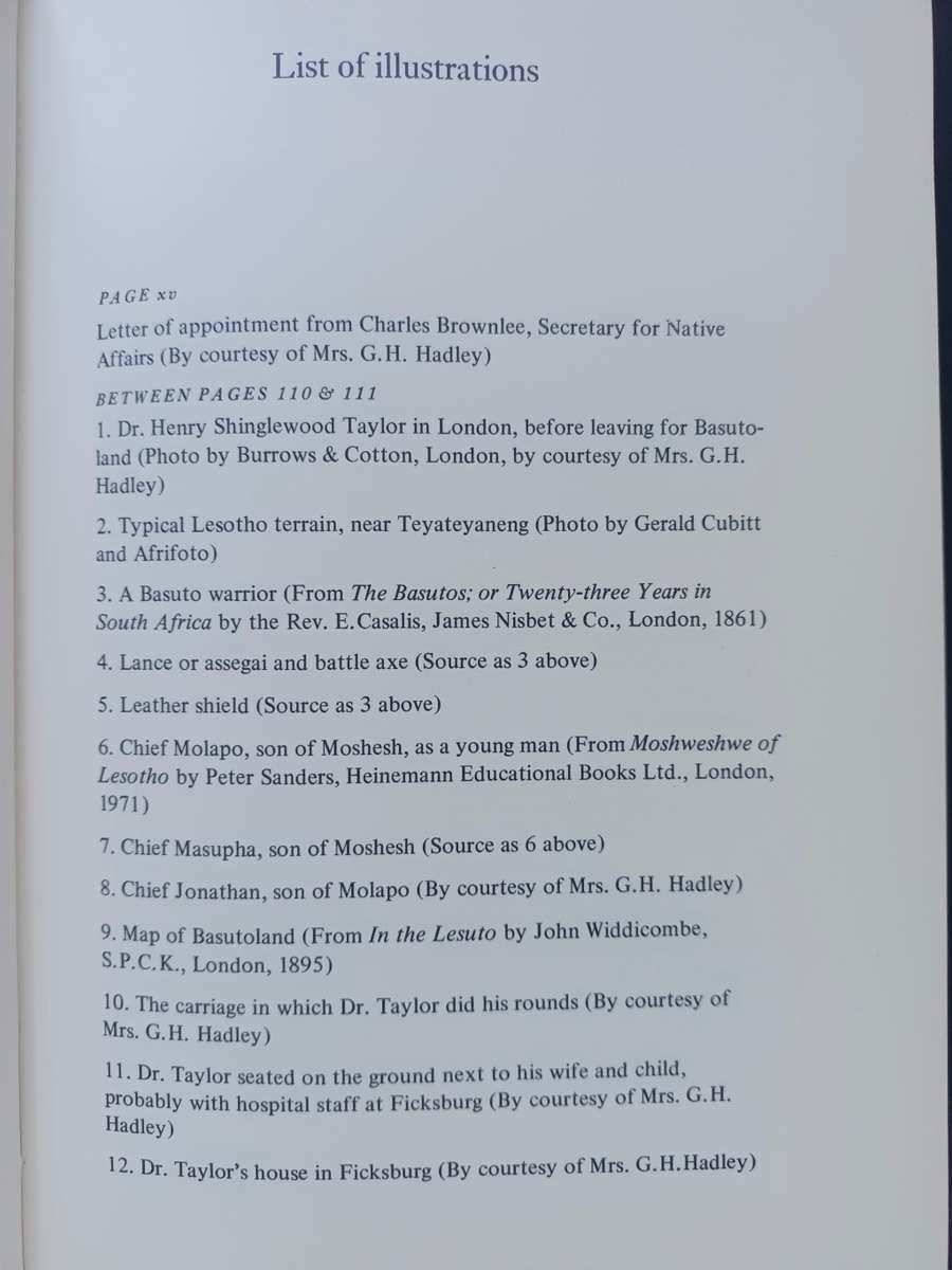 Doctor to Basuto Boer & Briton 1877-1906 : Memoirs of Dr Henry Taylor