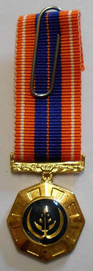 Miniature Pro Patria Medal Raised Epoxy