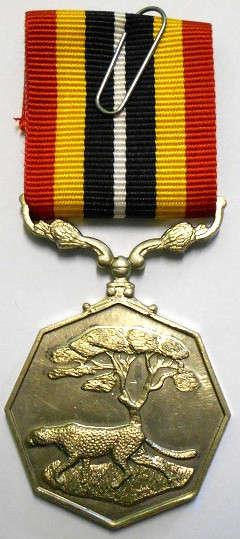 Full Size Southern Africa Medal Uniface Susp Tall Grass Crisp Detail Matte Finish Nr @ Back In Box