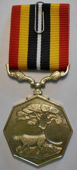 Full Size Southern Africa Medal Uniface Susp Tall Grass Crisp Detail Matte Finish Nr @ Back In Box