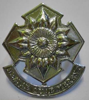 SA Army Women's College Chromed Cap Badge Dinnes 344