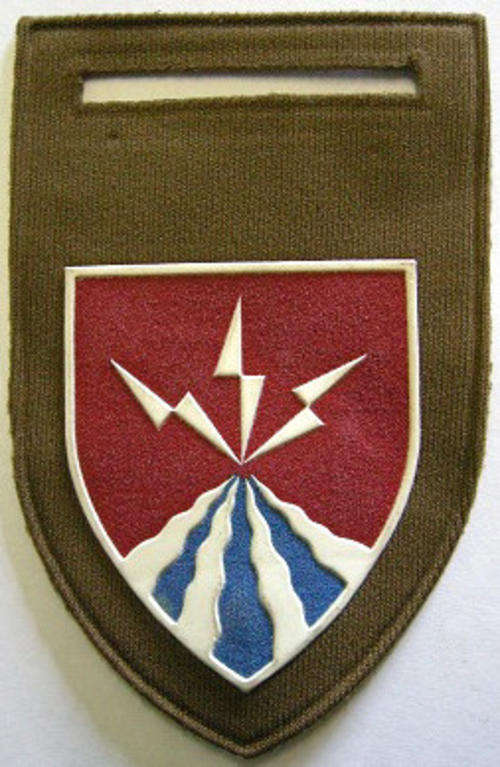 51 Battalion Rubberised Shoulder Flash Pin Bent