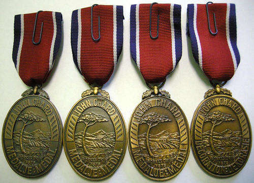 Full Size John Chard Medal x 4 Variations SEE DESCRIPTION