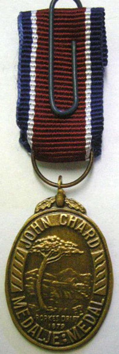 Miniature John Chard Medal Solid Acorn No Rim Large Suspender Ring Small Coat of Arms