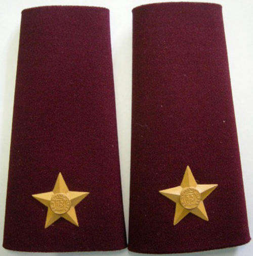 Medic 2nd Lieutenant Rubberised Rank Insignia Pair