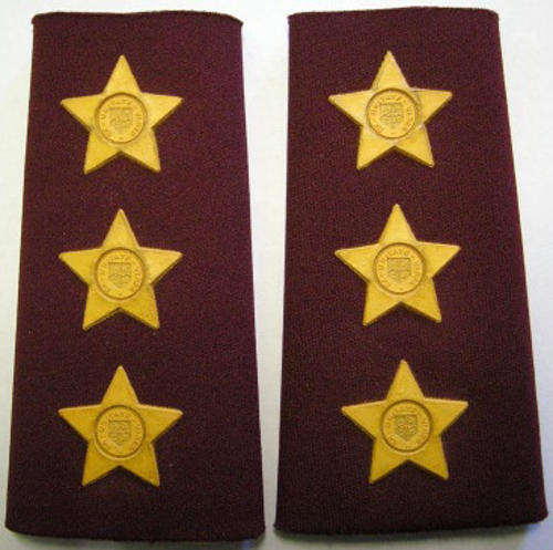Medic Captain Rubberised Rank Insignia Pair