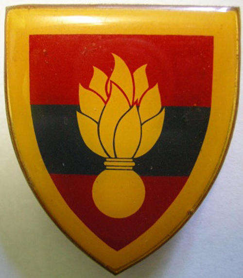 School of Engineers Shoulder Flash Pins Intact Dinnes 4493, But Yellow Type