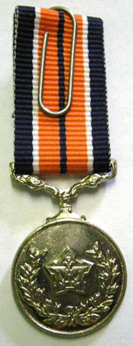 Miniature General Service Medal Bright Finish