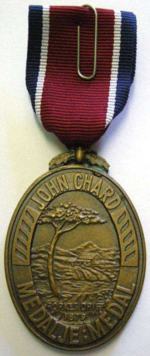 Full Size John Chard Medal NOT Numbered Thick Lettering Small Thin Suspender Ring