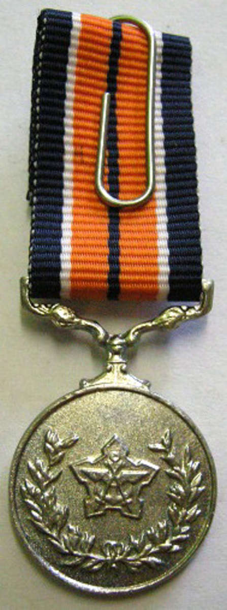 Miniature General Service Medal Frosted Finish