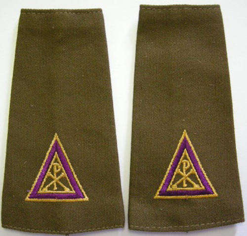 Chaplains Insignia Pair Embroidered on Material