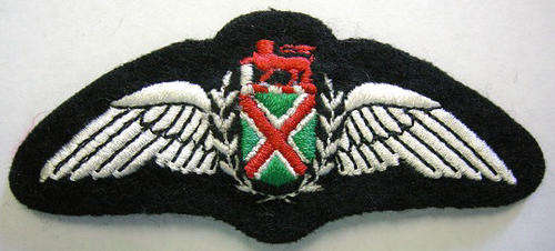 S.A.A.F. Commando Pilot Wing Embroidered on Felt Padded
