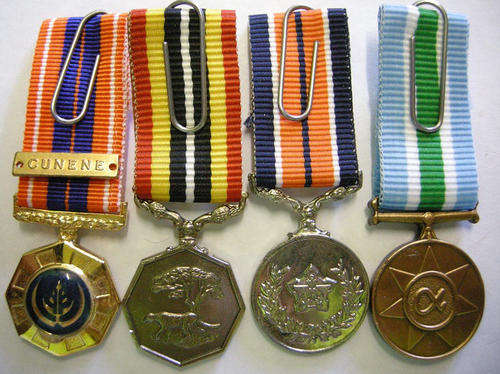 Miniature Medal Set of Four w/ Cunene Bar