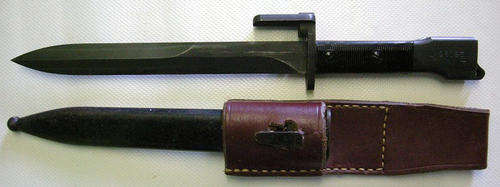 FN Bayonet Marked Min U SAP Nr 28197 Scabbard Markd SAP RSA