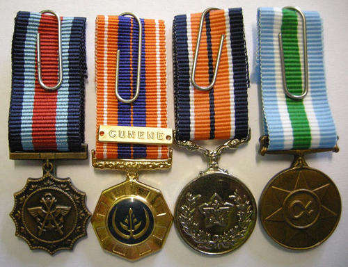 Miniature Medal Set of Four w/ Cunene Bar