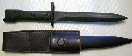 Uzi S1 Bayonet Marked SAP w/ Scabbard